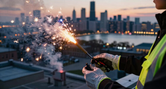 Chicago Plane Fireworks Strike