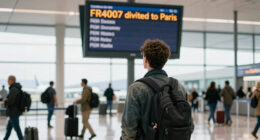 Flight Fr4007 Diverted To Paris