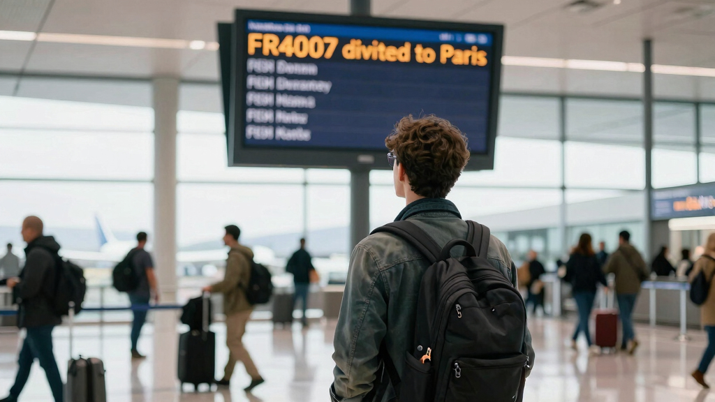 Flight Fr4007 Diverted To Paris