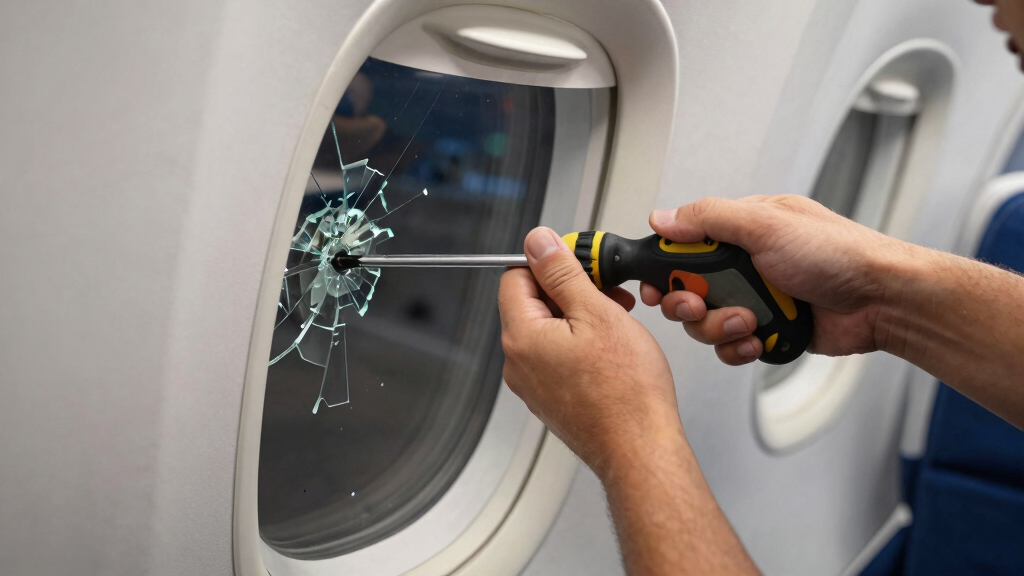 Ryanair Window Broken