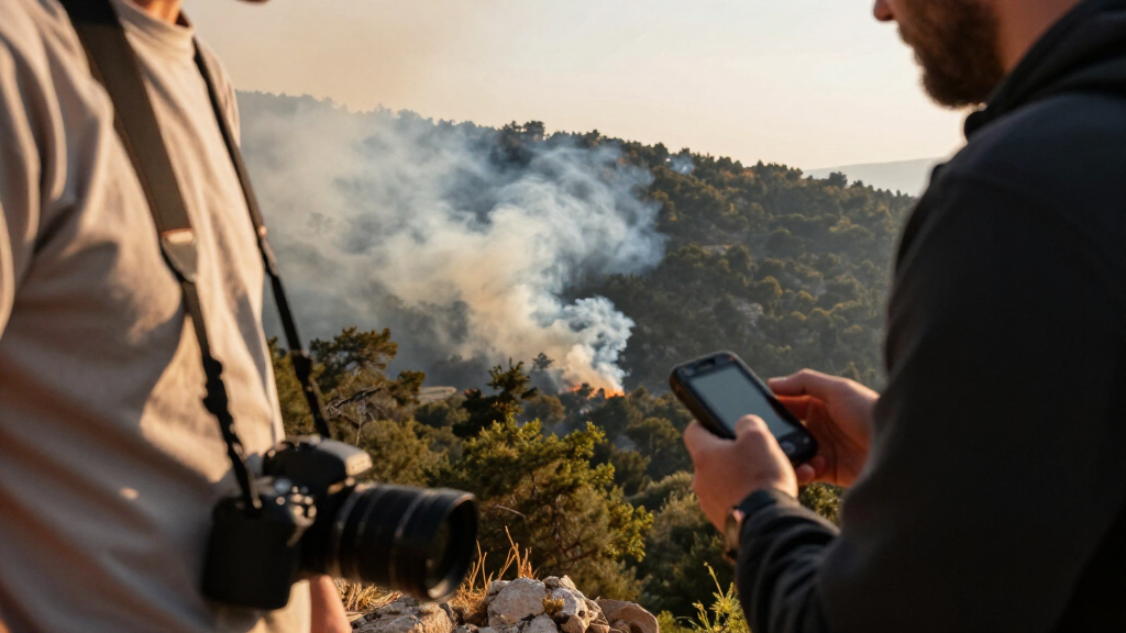 Waldbrand Auf Kreta