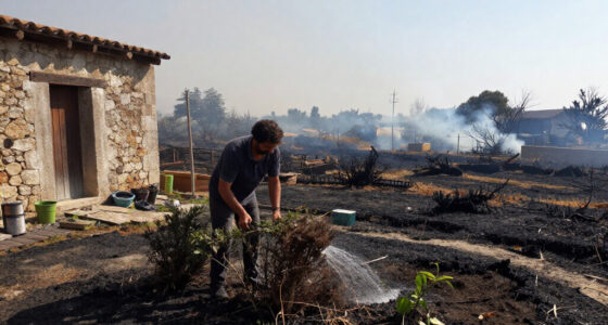 Wildfires Threaten Homes Across Sicily, Italy